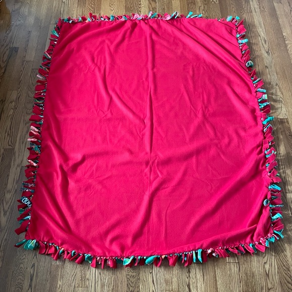 Handmade Christmas Tie Blanket - Picture 2 of 2